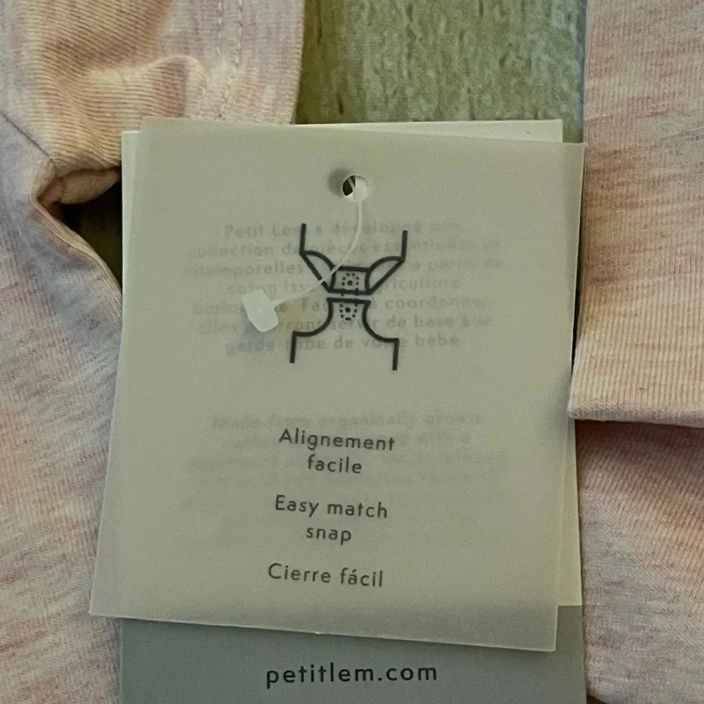 2-Piece PETIT LEM Solid Diaper Shirt and Knit Leggings Set, 3 mos, NWT